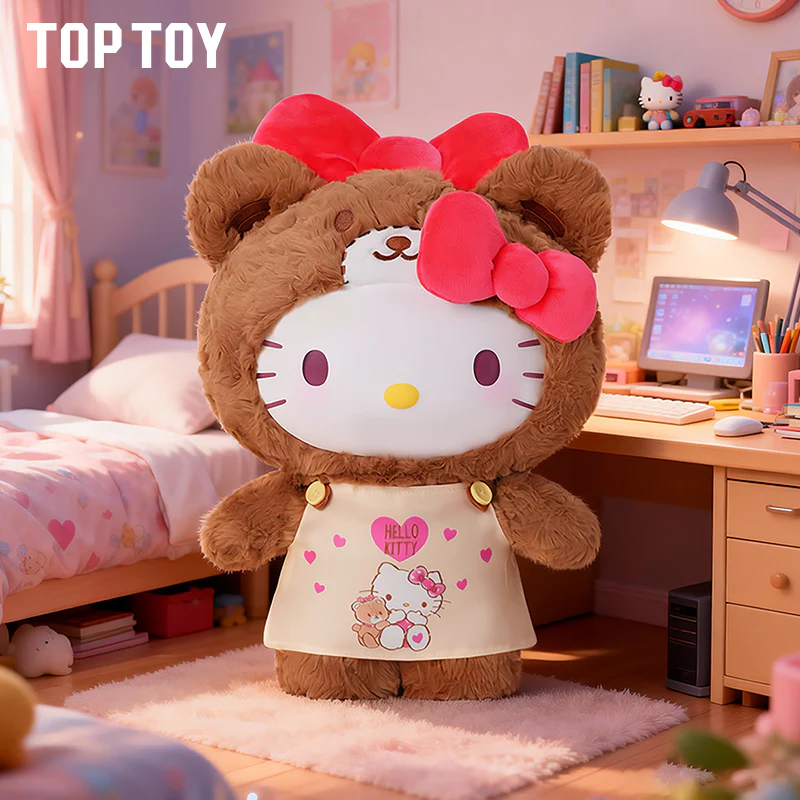 Hello Kitty Peach & Caramel Pajamas Series Plush Gift Figure 15inch - Image 5