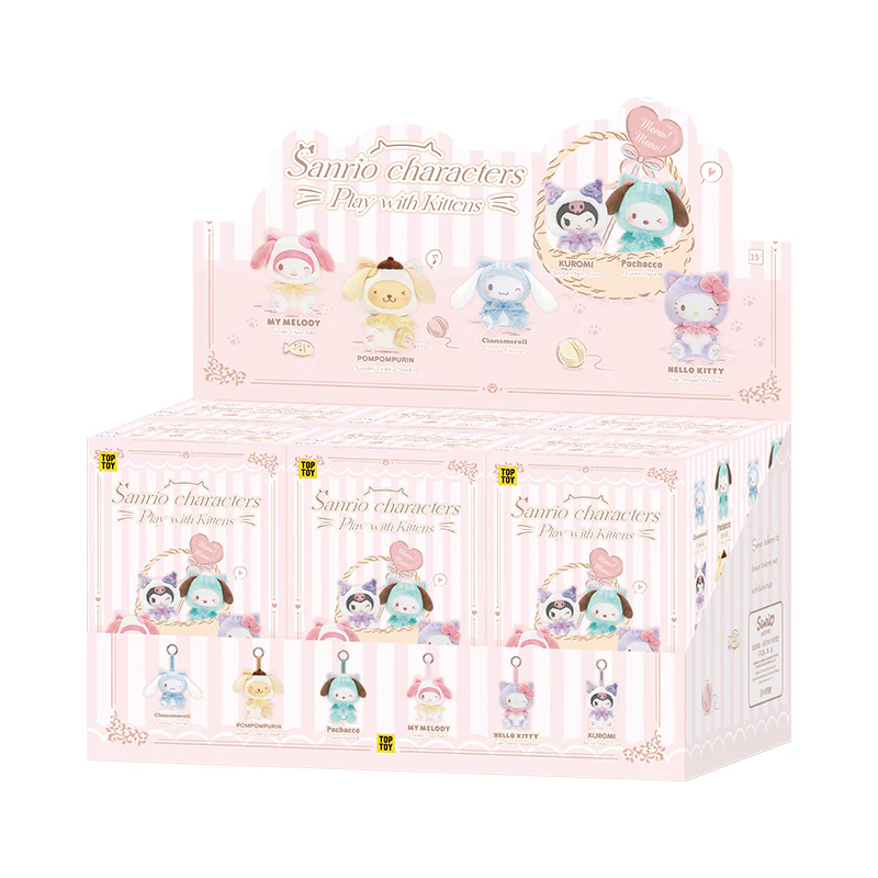 Play with Kittens Series Plush Keychains Gift Blind Box - Image 9