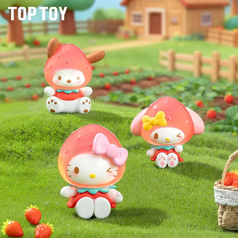 Sanrio Characters Stawberry Candy Series Mini Vinyl Keychain Pendant Blind Box - Image 4